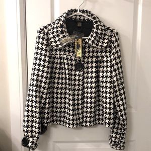 Houndstooth Dress Overcoat